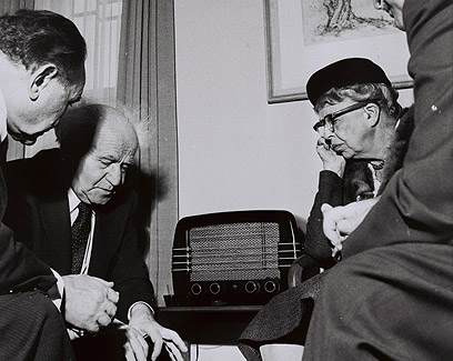 David Ben-Gurion and Eleanor Roosevelt in Tel Aviv in 1952. (Photo: GPO) (Photo: GPO)