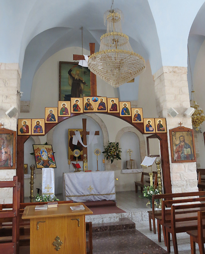 הכנסייה בפסוטה. תושבי הכפר משתייכים לזרם הקתולי-יווני (צילום: מיכל שילוח) (צילום: מיכל שילוח)