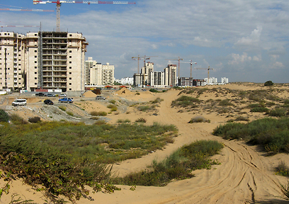 השטח המיועד לפרויקט הדיור להשכרה באשדוד ()