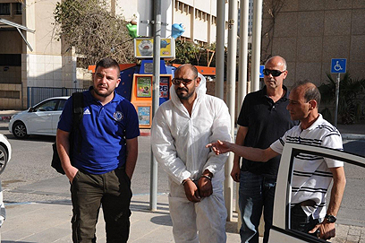 אלענאמי מובא להארכת מעצרו (צילום: הרצל יוסף) (צילום: הרצל יוסף)