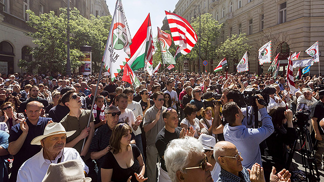 Jobbik rally for "victims of Zionism" (Archive photo: EPA)