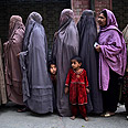 Women in burqas in Pakistan