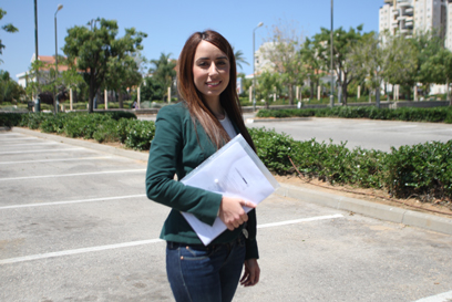 אוריאן ויצמן, הסטודנטית שחשפה את הוצאות מעון רה"מ (צילום: ירון ברנר ) (צילום: ירון ברנר )