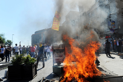 כיכר טקסים באיסטנבול אחר הצהריים (צילום: AFP) (צילום: AFP)