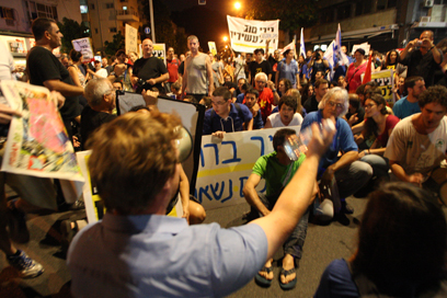 מחאה בתל אביב (צילום: ירון ברנר) (צילום: ירון ברנר)