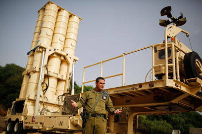 סוללת "חץ 2" ערוכה ליירט סקאדים מסוריה  (צילום: רויטרס) (צילום: רויטרס)