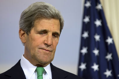 מזכיר המדינה האמריקני קרי, עדיין שומר על תקווה (צילום: AP) (צילום: AP)