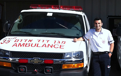 מתנדב במגן דוד אדום כחובש רפואת חירום ונהג אמבולנס (צילום: איגור אלכסנדרובסקי) (צילום: איגור אלכסנדרובסקי)