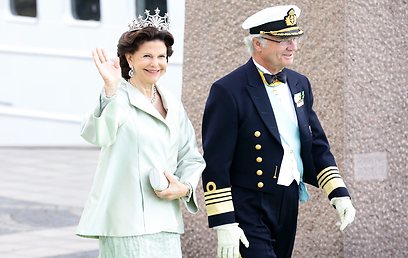 ההורים המאושרים. המלך גוסטב והמלכה סילביה (צילום: gettyimages) (צילום: gettyimages)