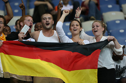 למרות הטורניר הגרוע, הגרמנים מאושרים (צילום: אורן אהרוני) (צילום: אורן אהרוני)