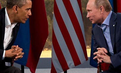אובמה ופוטין בפגישתם האחרונה. בשבוע הבא הם ייפגשו שוב, בפסגת ה-G20 בסנט פטרסבורג (צילום: AP) (צילום: AP)