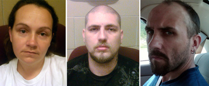 שלושת החשודים שנעצרו האנט (משמאל), בראון וקלהאן (צילום: רויטרס) (צילום: רויטרס)