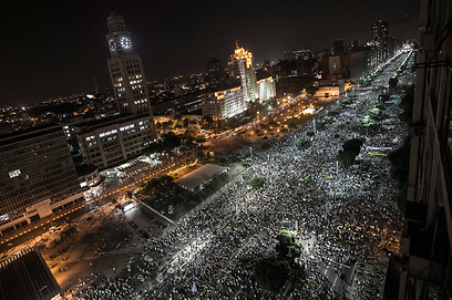 ההפגנות בברזיל. הכל החל בסאו פאולו (צילום: EPA) (צילום: EPA)