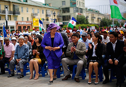 "מונגוליה עומדת בפני בחירה חדשה". המועמדת לנשיאות אודוול (צילום: רויטרס) (צילום: רויטרס)