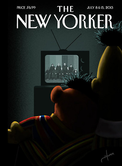 השער המדובר של מגזין ניו יורקר. לא הפעם הראשונה (מתוך מגזין ניו יורקר) (מתוך מגזין ניו יורקר)