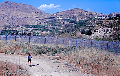 Young boy walks past Syrian border near Majdal Shams (Photo: Aine Pennello)