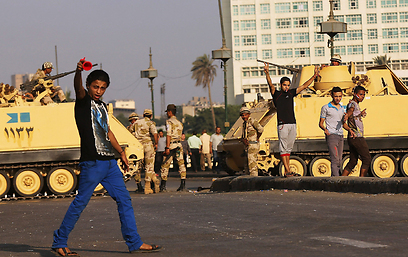 Egypt army vehicles in Cairo (Photo: Getty Images)