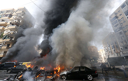 אזור הפיצוץ בביירות (צילום: AFP) (צילום: AFP)