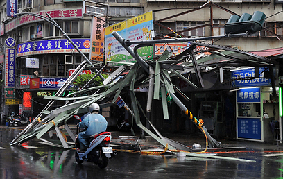 נזקי מזג האוויר בסין (צילום: AFP) (צילום: AFP)