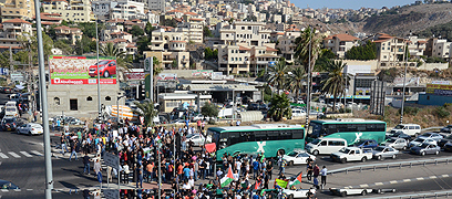 ההפגנה באום אל-פחם (צילום: אדהם מוחמד, zoomout) (צילום: אדהם מוחמד, zoomout)