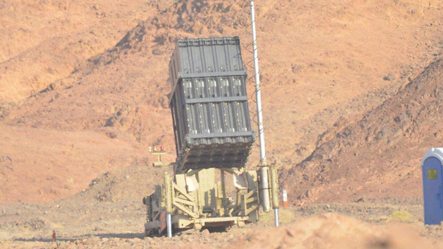Iron Dome battery in Eilat (Photo: Meir Ohayon)