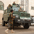 Yemeni soldiers securing British embassy