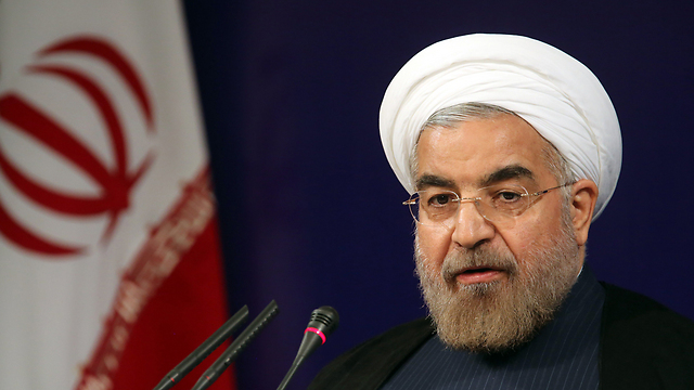 "תקיפה מערבית תוביל לחורבן ישראל". נשיא איראן רוחאני (צילום: AFP) (צילום: AFP)