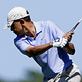 Obama tees off in Martha's Vineyard, Wednesday