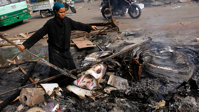 Violent clashes in Cairo (Photo: AP)