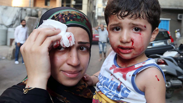 20 הרוגים ויותר מ-100 פצועים בפיגוע בלבנון (צילום: AFP) (צילום: AFP)