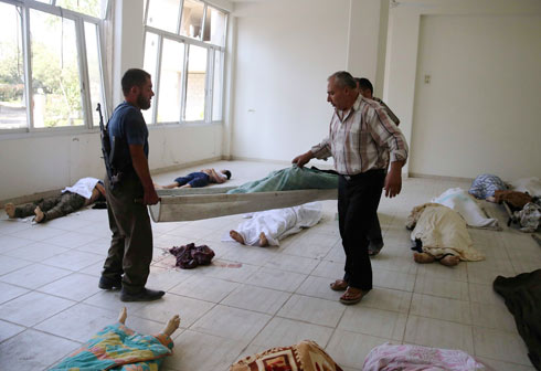 קורבנות המתקפה ליד דמשק (צילום: רויטרס) (צילום: רויטרס)