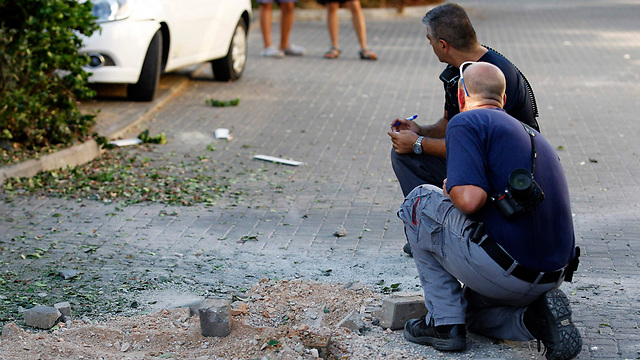 Scene of hit in Gesher HaZiv (Photo: Reuters)