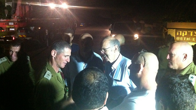 Northern Command chief in Gesher HaZiv 