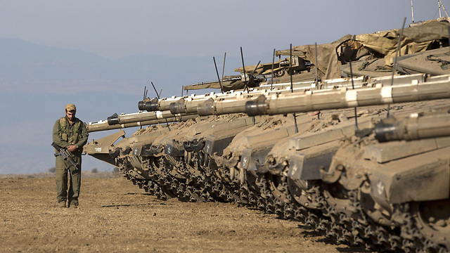טנקים של צה"ל ברמת הגולן (צילום: AFP) (צילום: AFP)