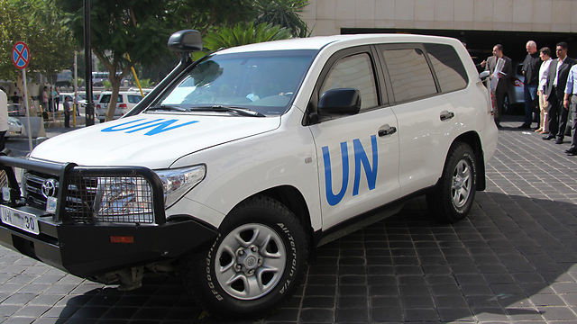 העיתוי לתקיפה? פקחי האו"ם אמורים לעזוב את סוריה ביום א' (צילום: EPA) (צילום: EPA)
