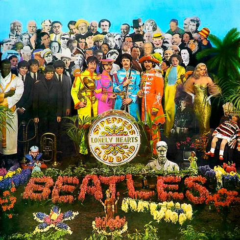 "אין באלבום הזה שום דבר אמיתי". Sgt. Pepper Lonely Hearts Club Band (עטיפת האלבום) (עטיפת האלבום)