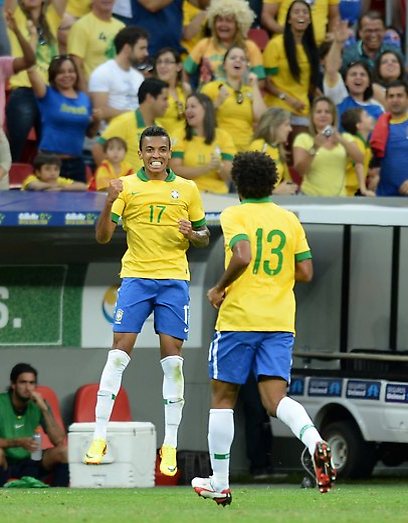 שחקני נבחרת ברזיל. כבר פחות חשובים (צילום: AFP) (צילום: AFP)