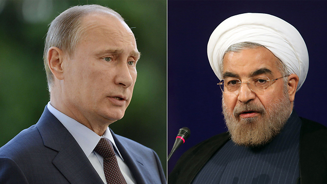 "מתאים למטרות של איראן בצורה מושלמת". רוחאני ופוטין (צילום: AFP) (צילום: AFP)