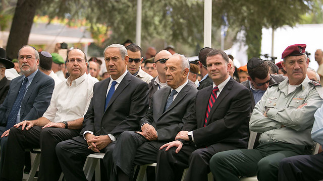 President Peres and PM Netanyahu (Photo: Noam Moshkovitz) (Photo: Noam Moshkovitz)