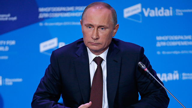 נשיא רוסיה פוטין. מאחד נגדו כמה מועמדים לנובל (צילום: AP) (צילום: AP)