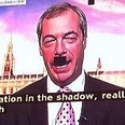 Farage on the Salford screen