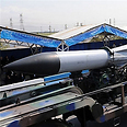 Missile displayed at parade