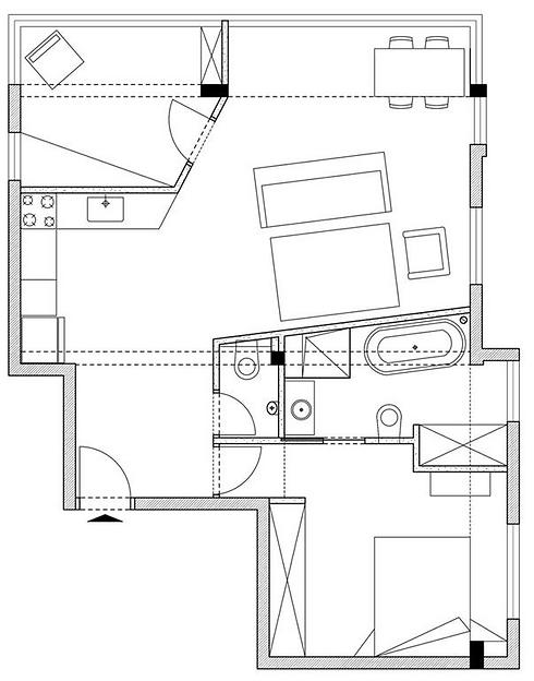תכנון הדירה אחרי השיפוץ (צילום: שי אפשטיין) (צילום: שי אפשטיין)