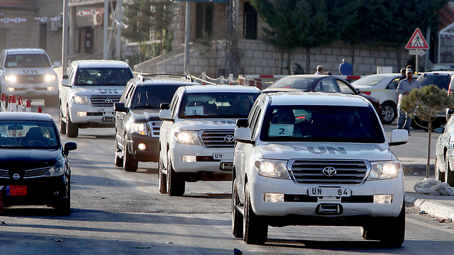 Inspectors arrive in Syria (Photo: EPA)