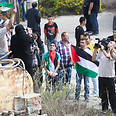 Palestinians in former settlement of Homesh 