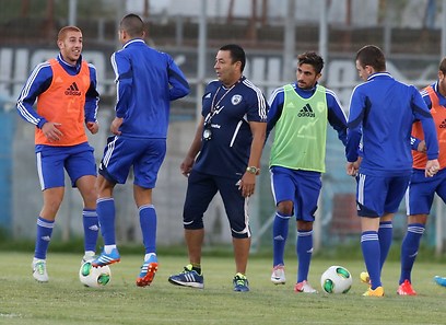 אימון הנבחרת הצעירה של ישראל (צילום: ראובן שוורץ) (צילום: ראובן שוורץ)