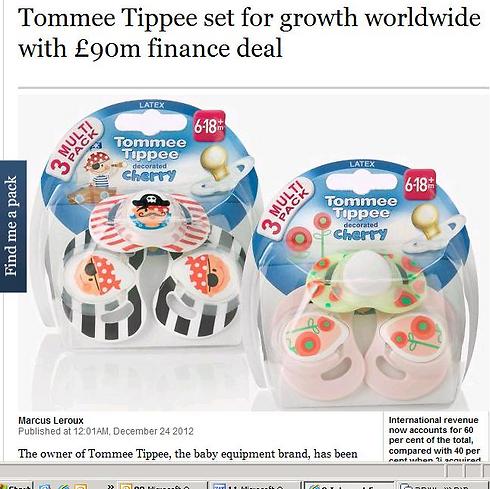 מוצצים כאלה ואכלים נמכרו בעבר בחבילות של שלישייה (צילום מסך מהאתר הבריטי Consumer Times) ()