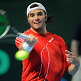 Tunisia's Malek Jaziri. Ordered to default match against Israel's Amit Weintraub 