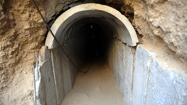 Tunnel uncovered by IDF (Photo: AFP)