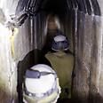 Tunnel exposed by IDF